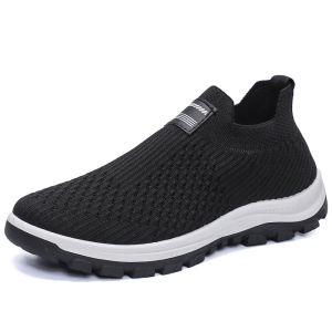Techdoo Sepatu Slip On Pria Casual Sepatu Cowok Olahraga Trendy Sepatu Slop Mesh MR173