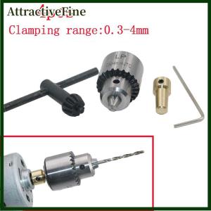 AttractiveFine 1 bộ đầu kẹp khoan mini đầu kẹp và cờ lê gắn côn Micro 0.3-4mm