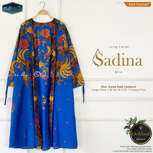 Long Cardigan Outer Batik Wanita Modern Terbaru Kardigan Panjang Motif Etnik Trendy Kiyowo Brand SVJ Batik