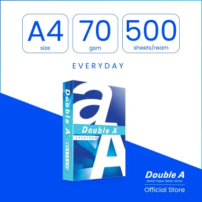 Double A A4 Paper 70gsm (1 ream/500 sheets)