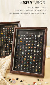 100 Natural Crystal Rough Stone Specimen Photo Frames | Desktop Ornaments | High-End Gifts | Home Decor Crystal Display Frames