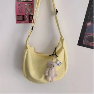 Lavender.thai กระเป๋าสะพายข้าง ผ้าไนล่อน สไตล์เกาหลี