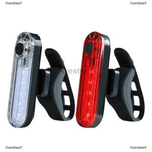 [COD] livestwef Bike Tail Light Waterproof Riding Front Rear Light LED USB Rechargeable MTB Bike Headlight Cycling Tail Lamp Bicycle Lantern