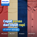 [EXTRA DISKON 20K] Philips Setrika Kering Classic HD1172/99 - Hitam Tapak Anti Lengket, setrika Philips, gosokan Philips. 