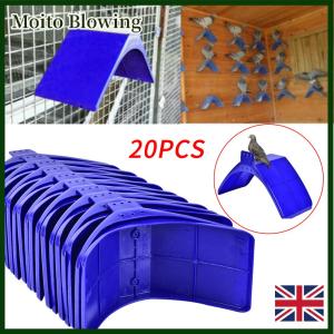 Moito 20PCS V Pigeon Bird Pet Roost Bird Equipment Racing Pigeon Stand Rest Stand UK
