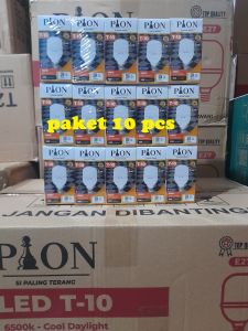 Lampu LED Bohlam LED Cahaya Putih PION Low Voltase Paket 10pcs