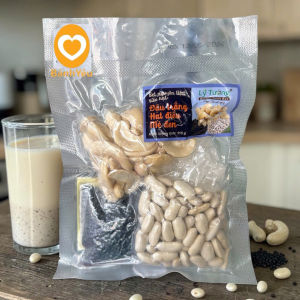 🌿 Set nguyên liệu sữa hạt: Đậu trắng – Hạt điều – Mè đen 115g