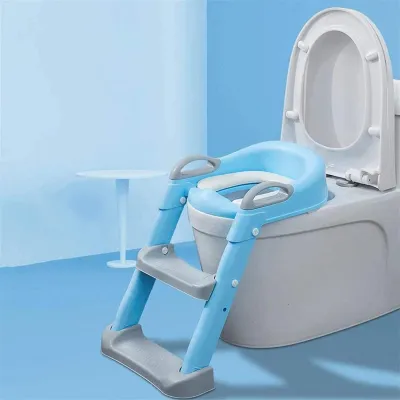 Potty Training Seat Non-Slip Foldable with Ladder 4 Colours Available