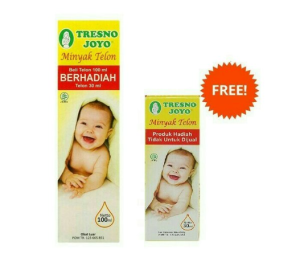 TRESNO JOYO Minyak Telon 100ml FREE 30ml - MINYAK TELON TRESNO JOYO 100ml + 30ml