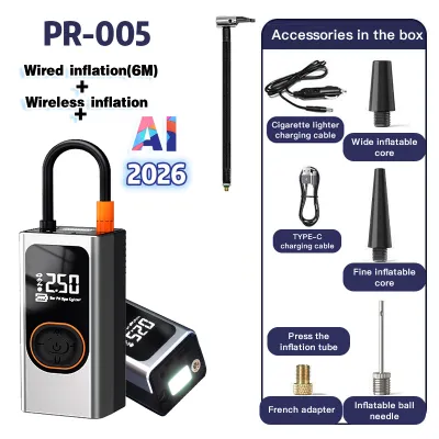[SG 24H Ship]12000mAh Nitrogen Cordless Car Air Pump 150PSI Portable Tire Inflator for Car Motorcycle Bike