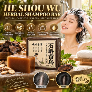Dendrobium and Polygonum Multiflorum Shampoo Soap Herbal Shampoo Bar Dendrobium He Shou Wu Hair Strengthening Soap Natural Hair Care Shampoo Bar