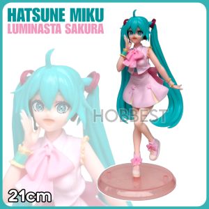 HATSUNE MIKU LUMINASTA SAKURA OMUTATSU Ver - Action Figure Miniatur Pajangan Topper Kue Vocaloid Waifu