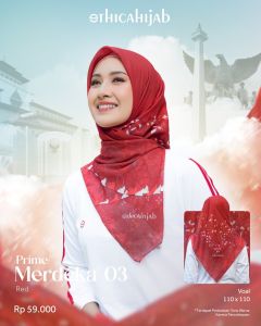 TERMURAH HIJAB VOAL SCARF KEKINIAN TERBARU BY ETHICAHIJAB SPESIAL KEMERDEKAAN RI MERDEKA 04