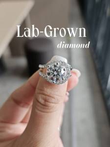 NEW IN! Halo Rings split shank 3.06ct.E color VVS2 / lab grown diamond #272