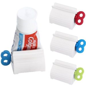 Rolling Tube Toothpaste Squeezer Toothpaste Seat Holder Stand Rotate Toothpaste Dispenser for Bathroom