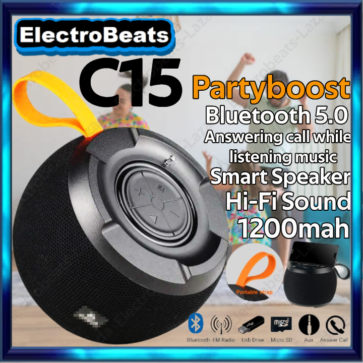 C15 wireless portable Bluetooth speaker with FM radio loudbass