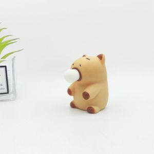 BEIBEI Blow Bubble Capybara Shape Squeeze Toys Vinyl Pinch Kneading Squeeze Sensory Toys Animal Vent Toy Interactive Games Cartoon Capybara Knead Toy Adults Gifts