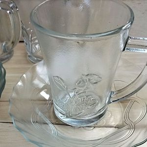 Termurah Set Cangkir Kopi 12pcs/4Cangkir Kopi &4Tatakan