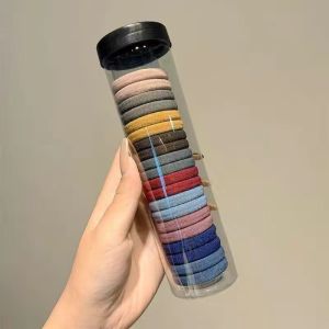 Bulk Pack Hair Elastics Black Ponytail Hair Rope Elastics Design Cheap Student Rubber Band Hair Accessories Women