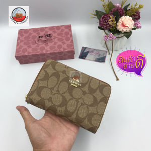 กระเป๋า 🔥กระเป๋าสตางค์ ผู้หญิง ใบยาว C.U แฟชั่น สวยแท้✅100% พร้อม(กล่อง การ์ด ถุงผ้าแบรนด์)