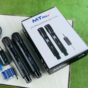 Trọn Bộ 2 Micro Không Dây Cao Cấp MAX 39 UHF Siêu Hút Âm Chống Hú Màn Hình LED Dàn Hát Karaoke Gia Đình Max 39 Tay Cầm Hợp Kim Loại Dễ Sử Dụng
