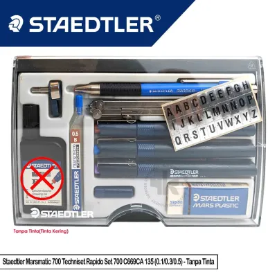 Staedtler Marsmatic 700 Techniset Rapido Set 700 C669CA 135 (0.1/0.3/0.5) - (TANPA TINTA)