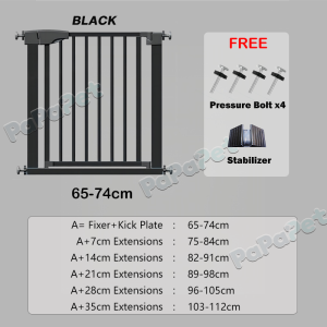 Baby Safety Gate Safety Door Fence Guard For Baby Child Stairs Dogs door Adjustable