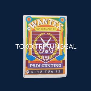 Wantex BIRU TUA PADI GUNTING Wenter Pewarna Kain Warna Permanen Wanteks Celup Wanter Pakaian Wantek