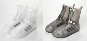 ซิลิโคน กันรองเท้าเปื้อน แบบกระดุม 2 ชั้น (สินค้าพร้อมส่ง)