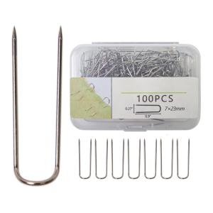 100/200Pcs Sewing Fork Pin Fork Pin Double Blocking Pin Needlecraft Pin for Quilting Needlecraft Project Display