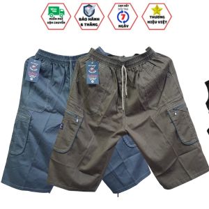 Quần Short Nam Kaki Túi Hộp 5 túi From Rộng Thoải Mái Có Túi Khóa Kéo chất vải tốt -therapy6868-