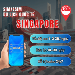 Sim Du Lịch Singapore Data Tốc Độ Cao Dùng Liền Khi Hạ Cánh Gói Cước Linh Hoạt 1-30 Ngày | FREESHIP - CHƯA KÍCH HOẠT