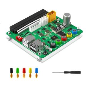 Power Supply Breakouts Board with Adjustable Voltages Knob 3.30V/5V/12V USB2.0 Support QC2.0 QC3.0 for Computer Connectors