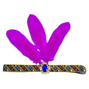 Eye-catching Feather Headbands Mardi Gras Headwear for Girls Masquerade Hair Accessories Mardi Gras Flapper Headband