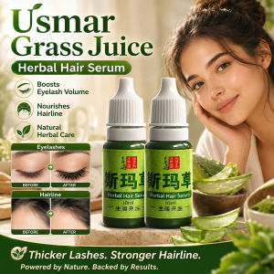 Pure Usma Grass Juice Hair Growth Liquid Pure Usma Grass Juice Hair Growth Serum Anti Hair Loss Promotes Thicker Stronger Hair Hair Regrowth Serum新疆纯乌斯玛草汁生发液