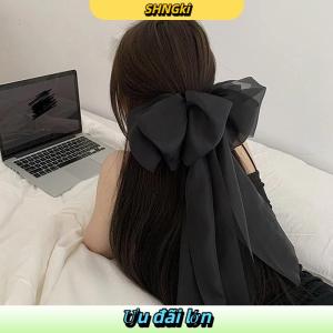 SHNGki Siêu Cổ Tích Ribbon Bowknot tóc Clip công chúa ngọt ngào mùa xuân Clip cao cấp bầu không khí mũ nón Phụ kiện tóc
