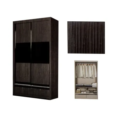 Living Mall Lexi Series 2-Door Sliding Door Wardrobe in 14 designs