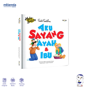 DAR Mizan - Buku Anak Halo Balita Sali Saliha Aku Sayang Ayah & Ibu Boardbook - Millennia
