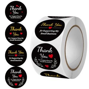 500pcs Color Thank You Sequins Stickers Decoration Sticker Wedding Birthday Gift Wrapper Seal Label