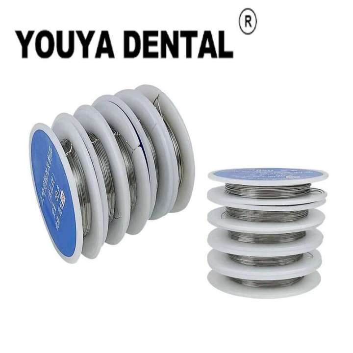 Orthodontic Ligature Wire Spool - 0.20mm/0.25mm/0.30mm Round Stainless Steel For Dental Braces