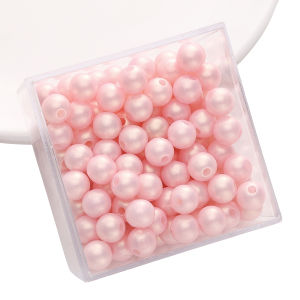 100Pcs 8Mm Acrylic Tưởng Tượng Vàng Đầy Màu Sắc hạt cườm tròn Quyến rũ Cho làm đồ trang sức vòng tay tự làm Vòng Cổ phụ kiện hoa tai