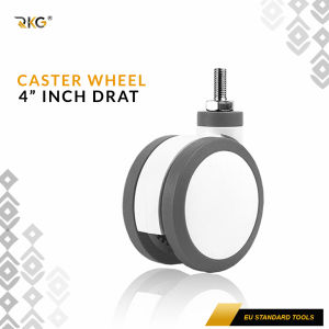 Roda Hospital Rumah Sakit 4 Inch Double Medical Caster Wheel