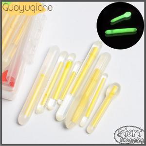 【Guoyuqiche】 10pcs Boxed Fireflies For Fishing Float Fluorescent Lightstick Light Night Float Rod Lights Dark Glow Stick Pesca Stick Useful Lots Fishing Tackle