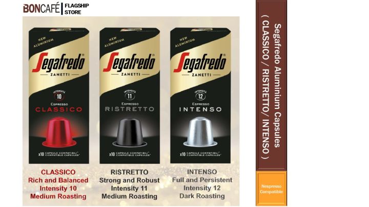 Segafredo Aluminium Capsule (Nespresso Compatible) Nespresso