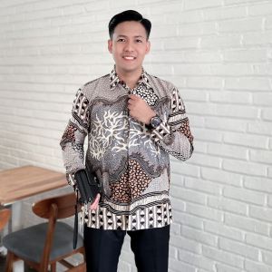 COD - YSS COLLECTION - BAJU BATIK COUPLE PASANGAN TERBARU MURAH PEKALONGAN - ATASAN TUNIK BATIK CEWEK ATASAN BATIK COUPLE TENUN SUTRA CENDRAWASIH