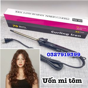 HQ PRO Máy uốn tóc xoăn mì size 9mm chất liệu gốm ion âm chỉnh nhiệt 170-230°C bảo hành 03 tháng