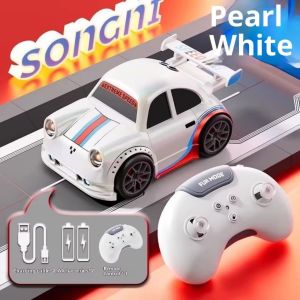 3-in-1 Smart RC Car with Follow & Escape Modes 360° Stunt Drift Voice/Light Effects and Pet Play Mode 4WD Remote Control Car Toy for Kids and Cat Dogs