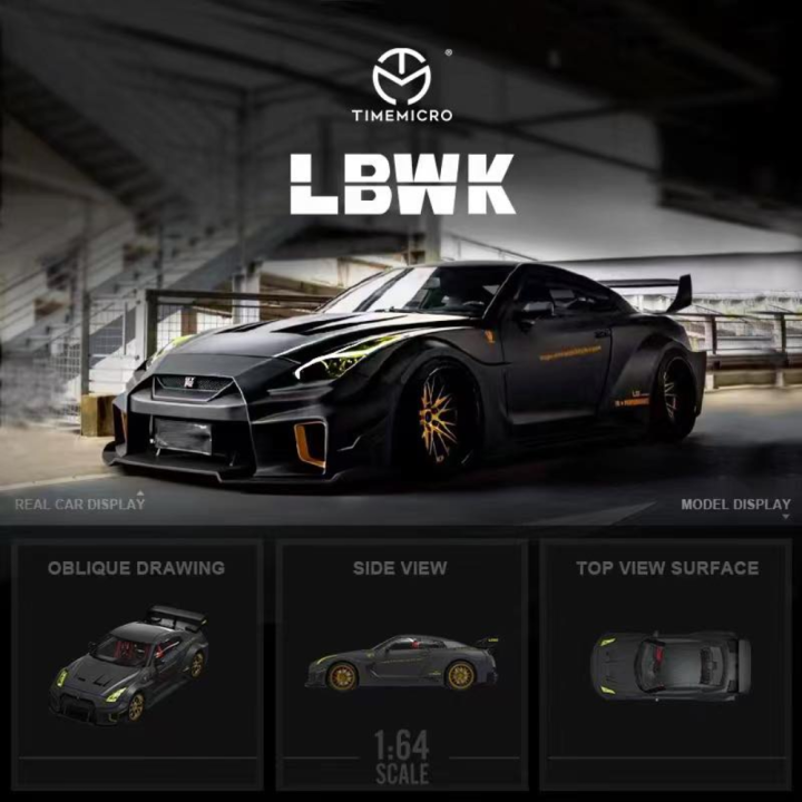 Time Micro 1/64 Scale Liberty Walk LBWK Nissan GT-R R35
