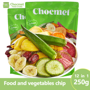Chocmet 12 kinds of fruits and vegetables hybrid potato chips comprehensive dried fruit and vegetable dehydration mixed fruit potato chips snack gift bag