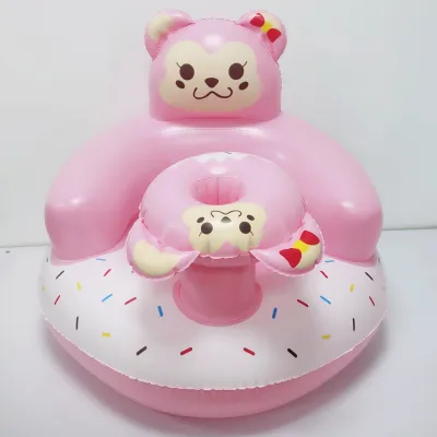 Bayi tiup belajar duduk / bangku mandi sofa bayi / mainan kursi makan tiup anak
